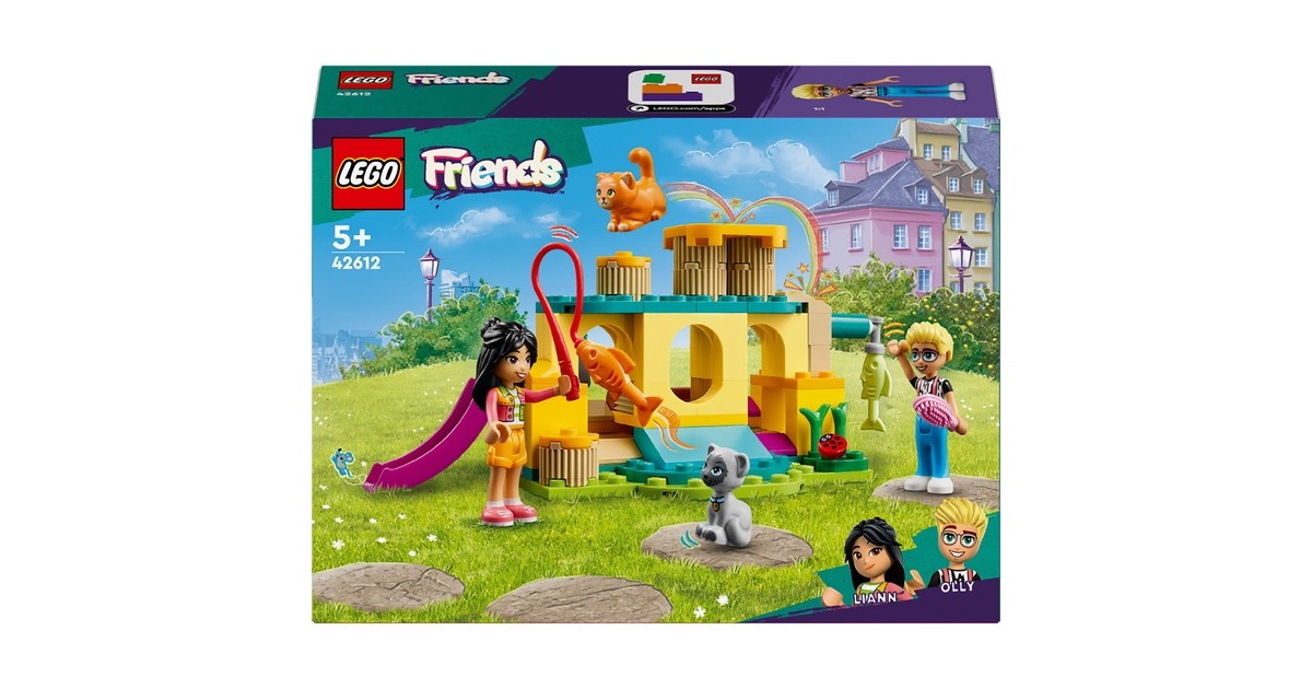 LEGO 42612 Friends Abenteuer auf dem Katzenspielplatz, Konstruktionsspielzeug