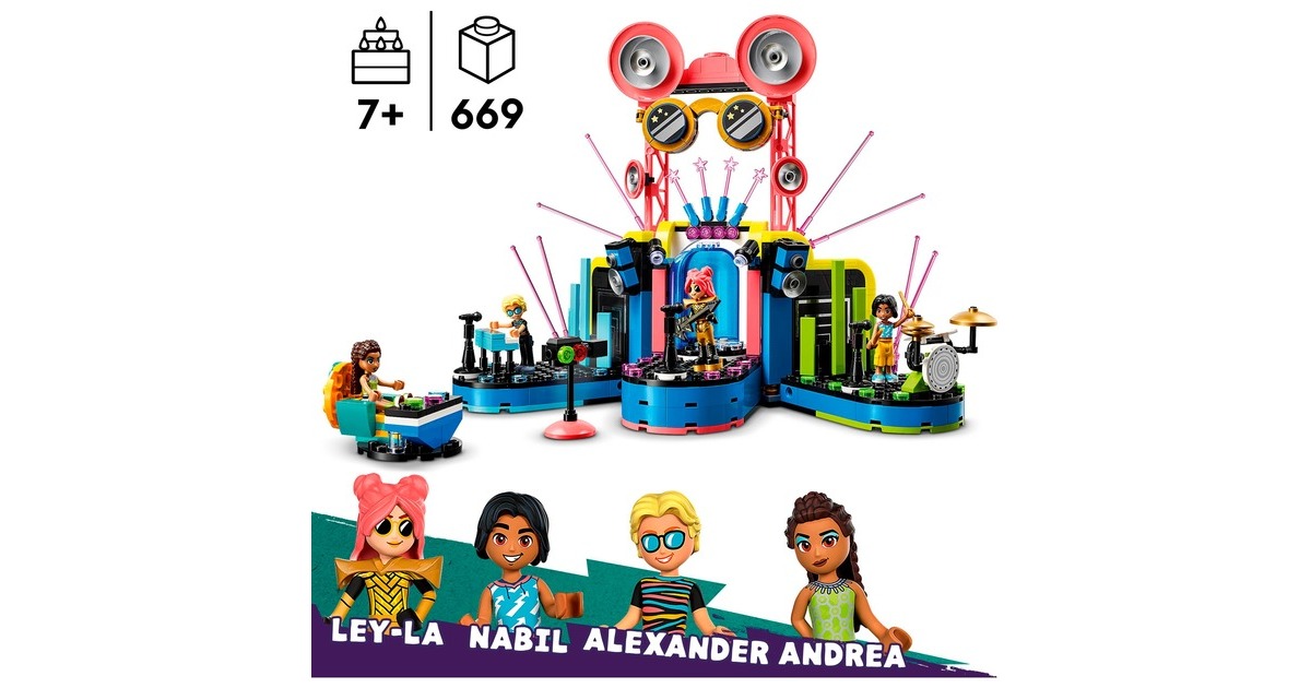 LEGO 42616 Friends Talentshow in Heartlake City, Konstruktionsspielzeug