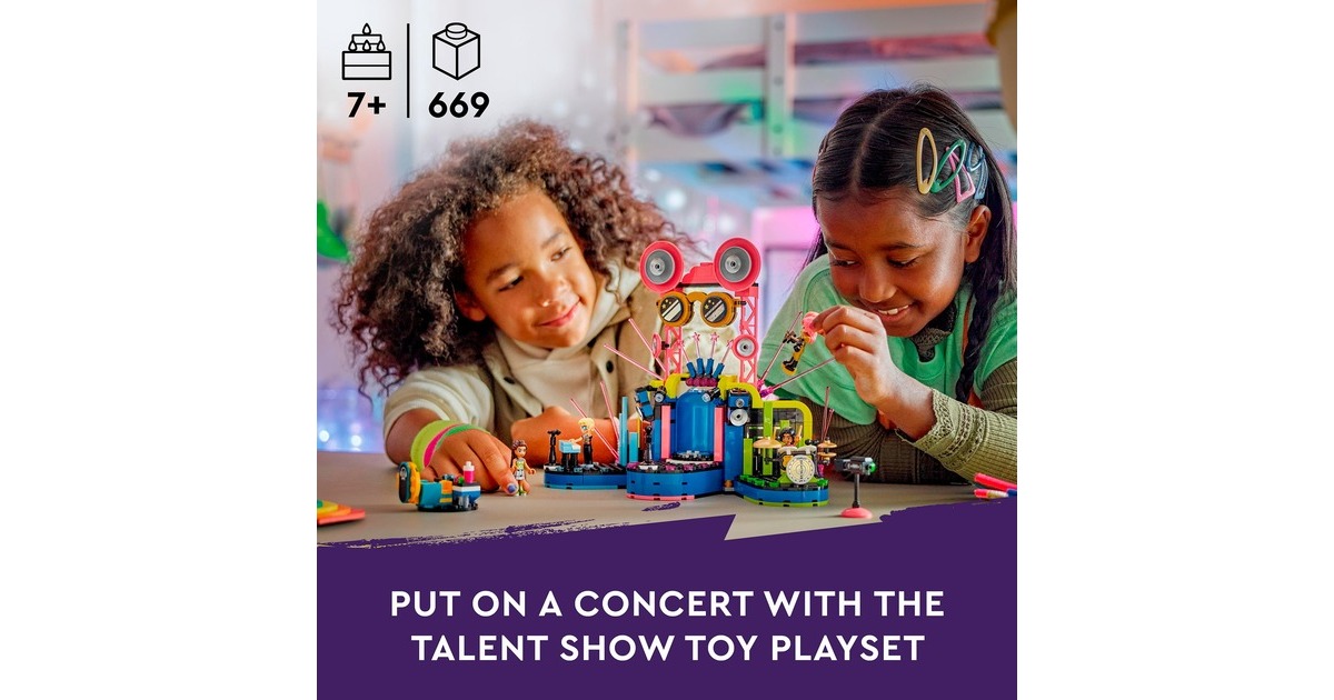 LEGO 42616 Friends Talentshow in Heartlake City, Konstruktionsspielzeug