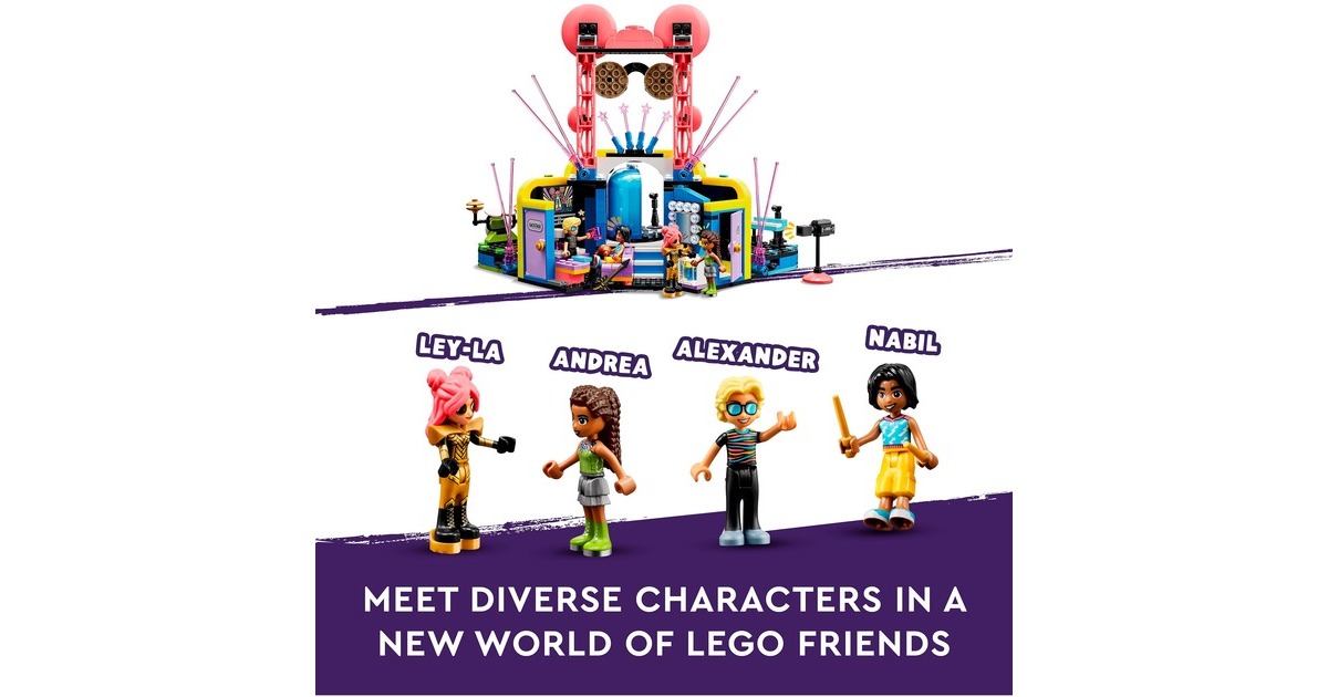 LEGO 42616 Friends Talentshow in Heartlake City, Konstruktionsspielzeug