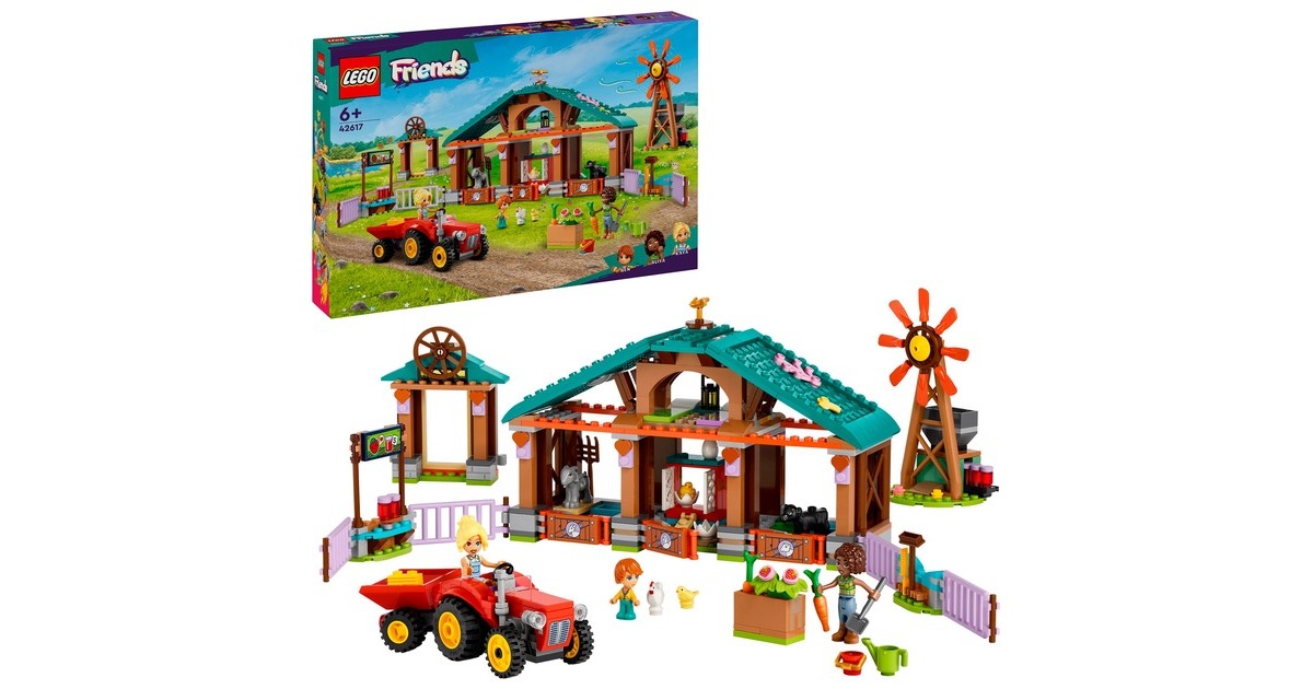 LEGO 42617 Friends Auffangstation für Farmtiere, Konstruktionsspielzeug