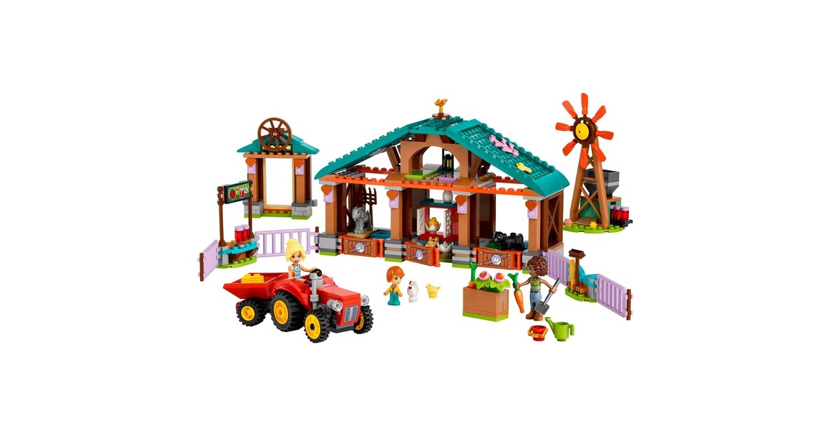 LEGO 42617 Friends Auffangstation für Farmtiere, Konstruktionsspielzeug