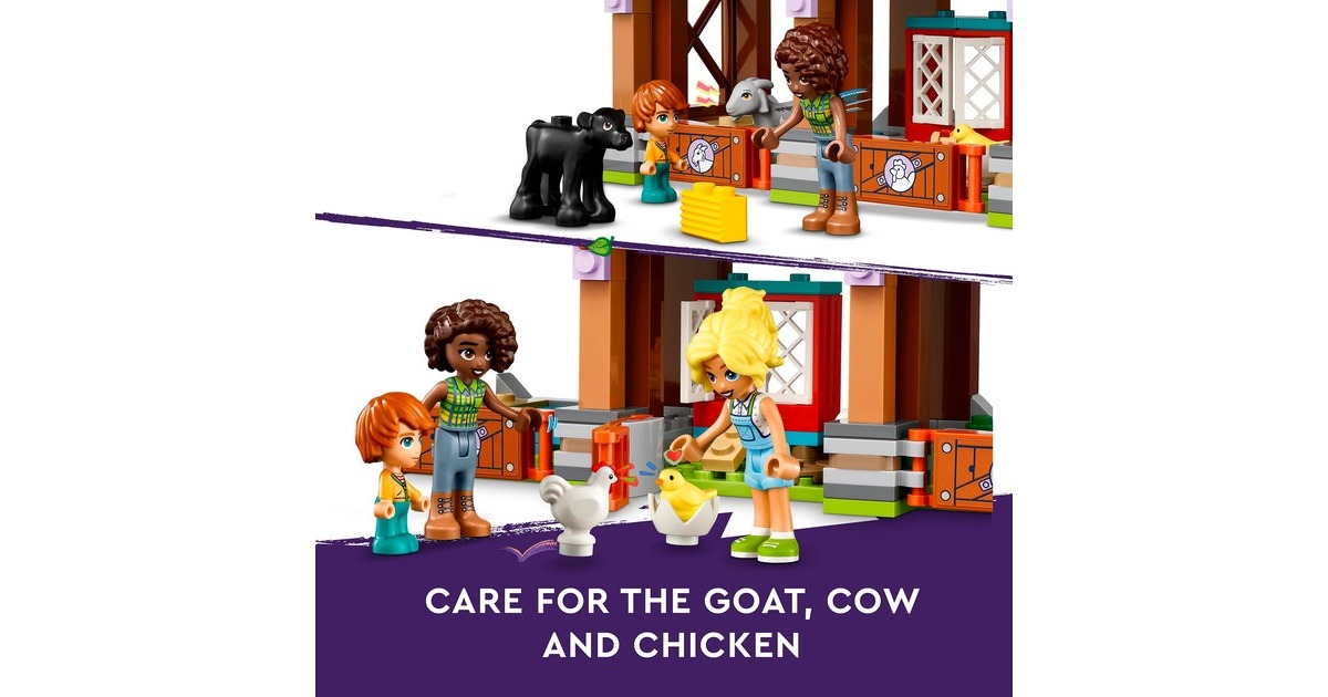 LEGO 42617 Friends Auffangstation für Farmtiere, Konstruktionsspielzeug