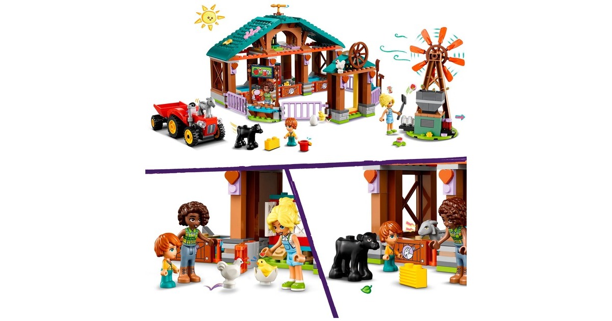 LEGO 42617 Friends Auffangstation für Farmtiere, Konstruktionsspielzeug