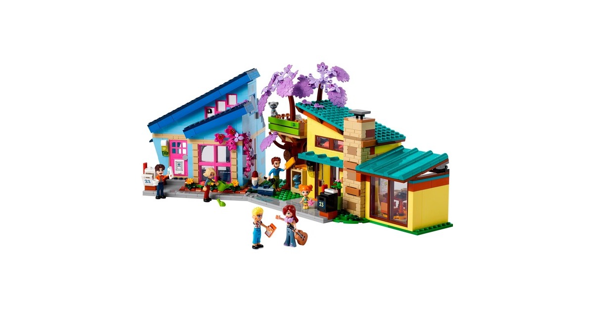 LEGO 42620 Friends Ollys und Paisleys Familien Haus, Konstruktionsspielzeug