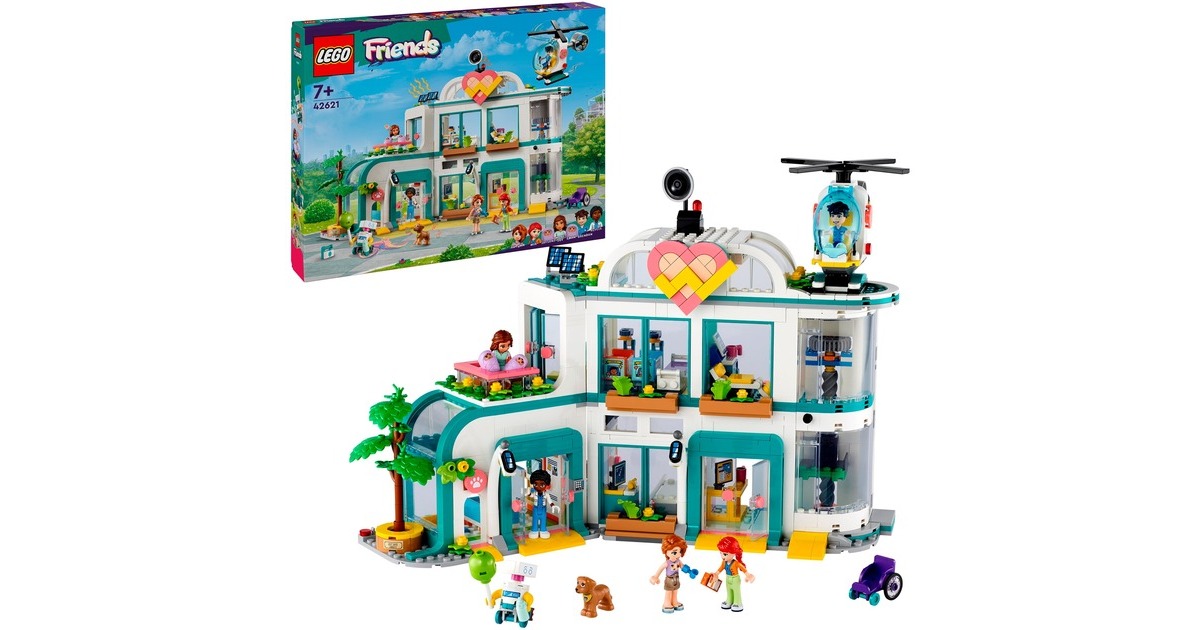 LEGO 42621 Friends Heartlake City Krankenhaus, Konstruktionsspielzeug