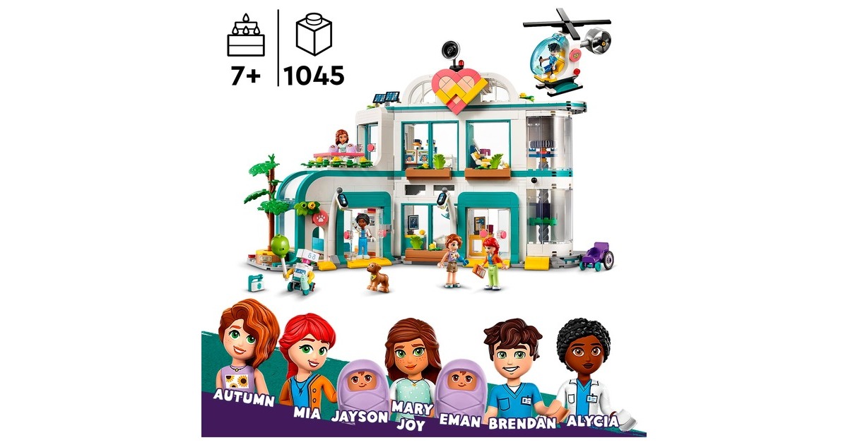 LEGO 42621 Friends Heartlake City Krankenhaus, Konstruktionsspielzeug