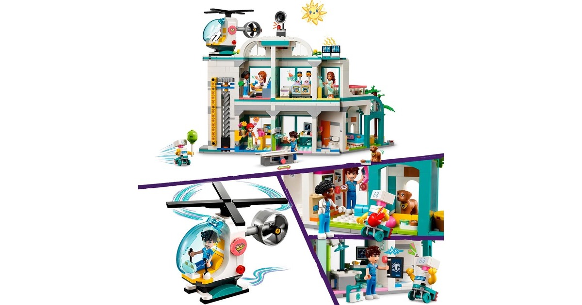 LEGO 42621 Friends Heartlake City Krankenhaus, Konstruktionsspielzeug