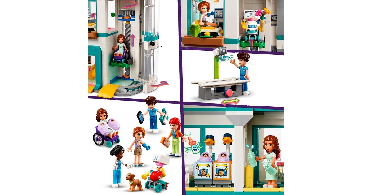 LEGO 42621 Friends Heartlake City Krankenhaus, Konstruktionsspielzeug