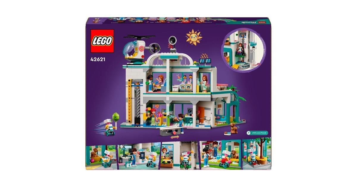 LEGO 42621 Friends Heartlake City Krankenhaus, Konstruktionsspielzeug