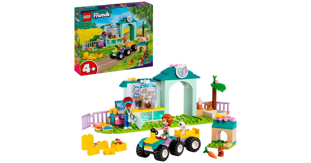 LEGO 42632 Friends Farmtierklinik, Konstruktionsspielzeug