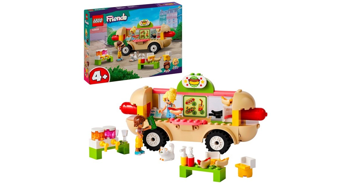 LEGO 42633 Friends Hotdog-Truck, Konstruktionsspielzeug