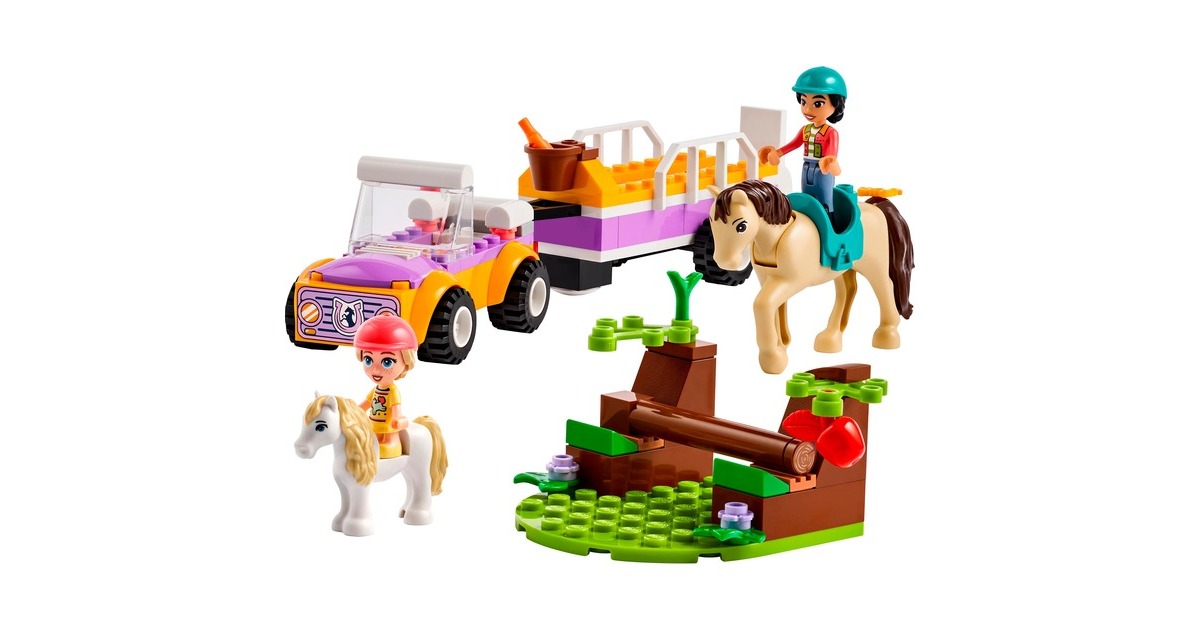 LEGO 42634 Friends Pferde- und Pony-Anhänger, Konstruktionsspielzeug