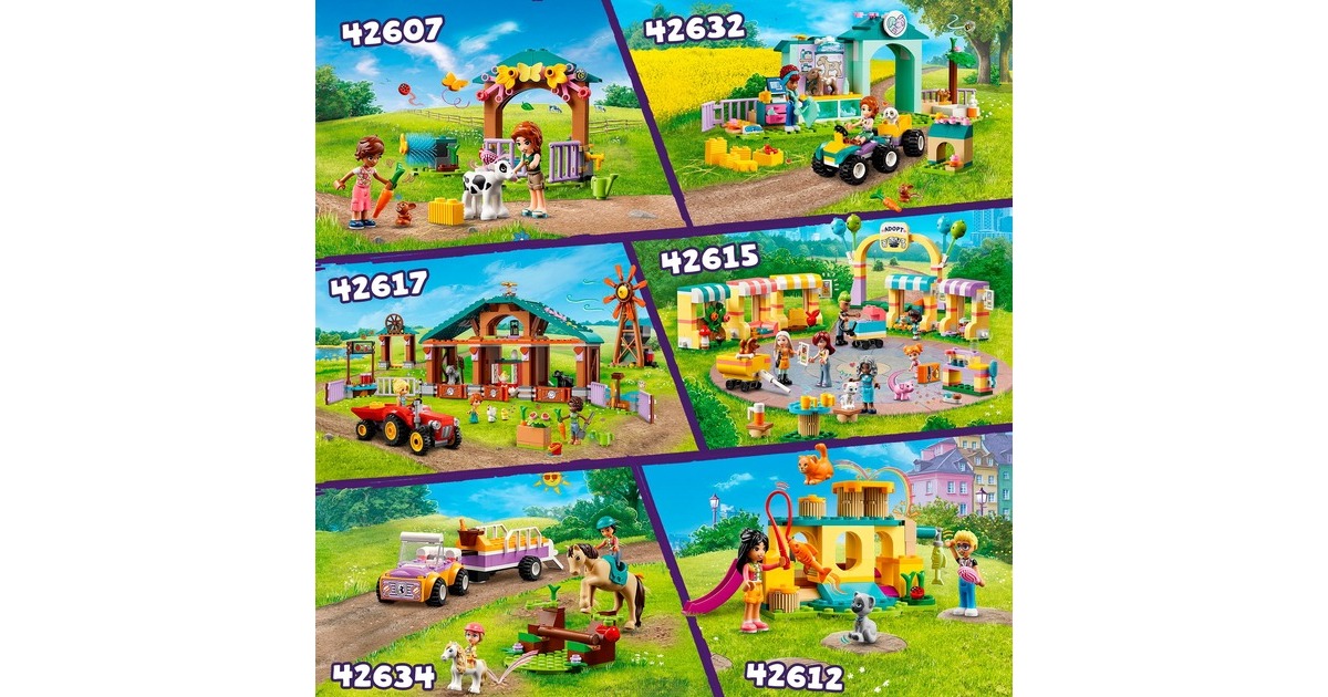 LEGO 42634 Friends Pferde- und Pony-Anhänger, Konstruktionsspielzeug