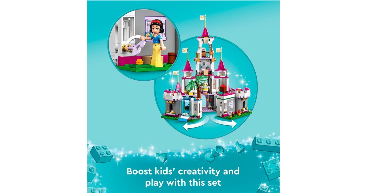 LEGO 43205 Disney Princess Ultimatives Abenteuerschloss, Konstruktionsspielzeug