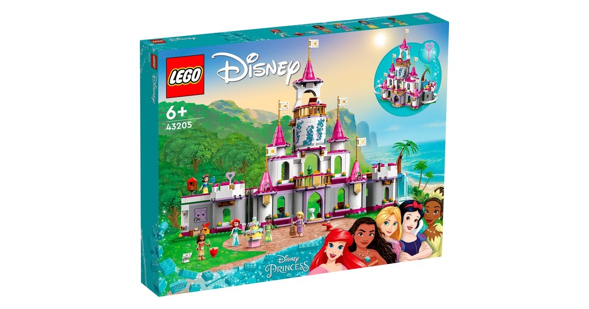 LEGO 43205 Disney Princess Ultimatives Abenteuerschloss, Konstruktionsspielzeug