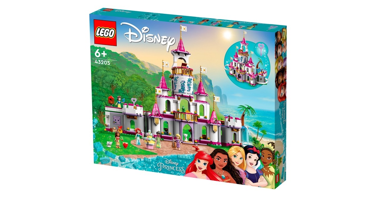 LEGO 43205 Disney Princess Ultimatives Abenteuerschloss, Konstruktionsspielzeug