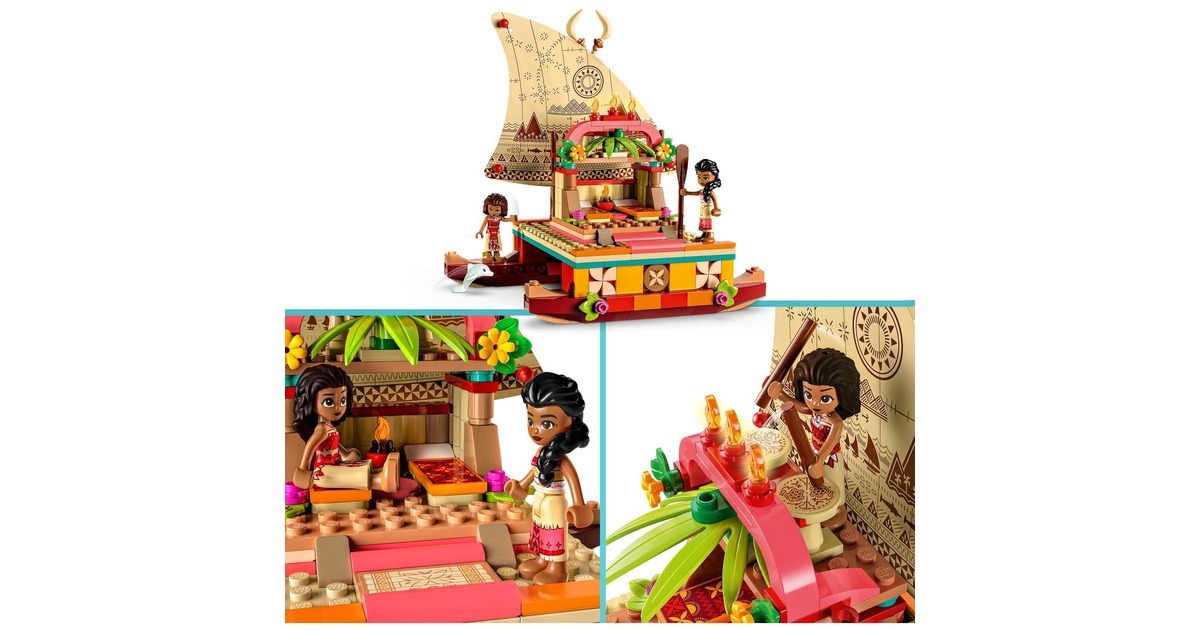 LEGO 43210 Disney Princess Vaianas Katamaran, Konstruktionsspielzeug