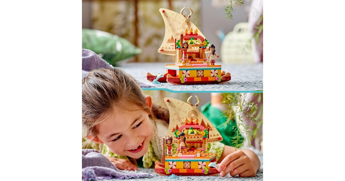 LEGO 43210 Disney Princess Vaianas Katamaran, Konstruktionsspielzeug