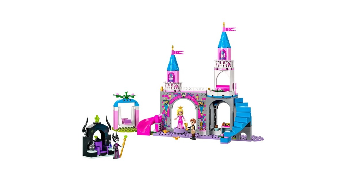 LEGO 43211 Disney Princess Auroras Schloss, Konstruktionsspielzeug