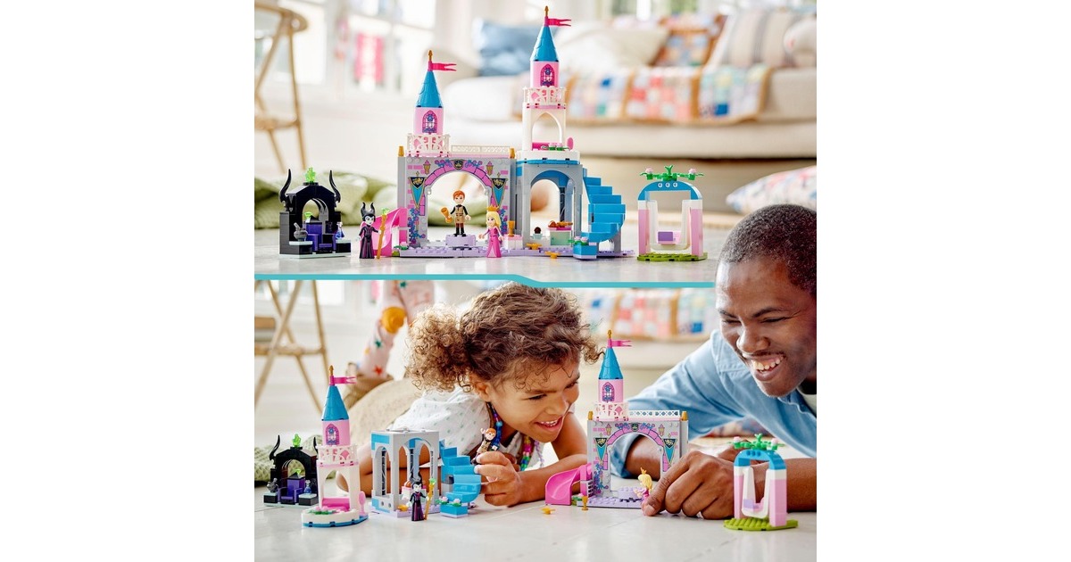 LEGO 43211 Disney Princess Auroras Schloss, Konstruktionsspielzeug