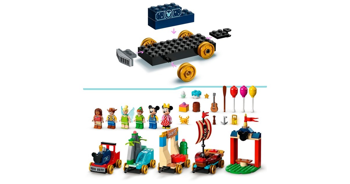 LEGO 43212 Disney Geburtstagszug, Konstruktionsspielzeug