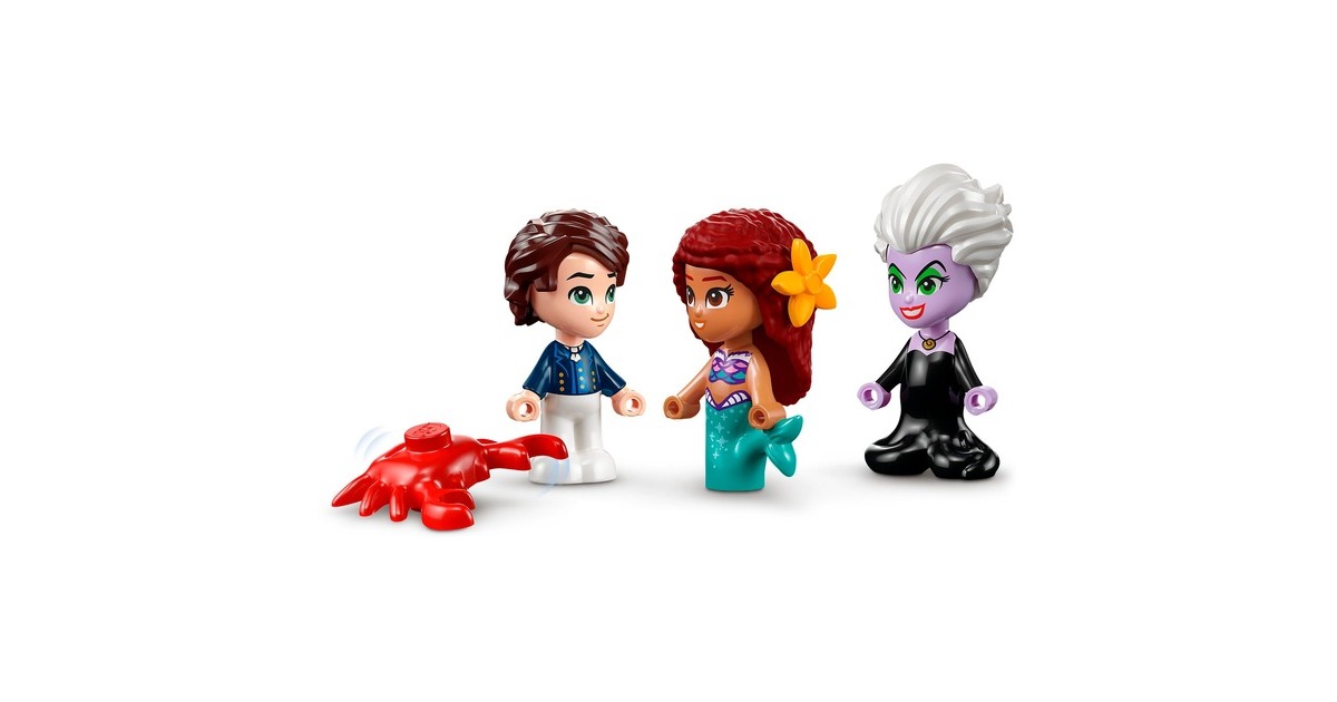 LEGO 43213 Disney Princess Die kleine Meerjungfrau Märchenbuch, Konstruktionsspielzeug