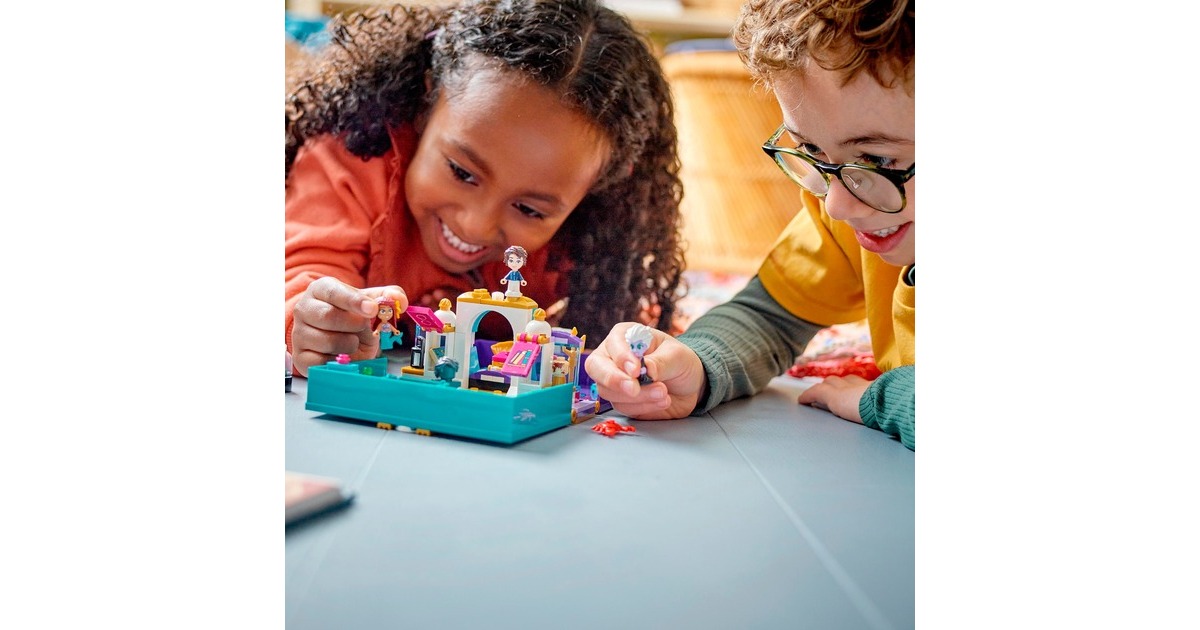 LEGO 43213 Disney Princess Die kleine Meerjungfrau Märchenbuch, Konstruktionsspielzeug