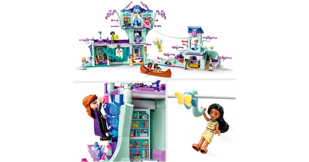 LEGO 43215 Disney Das verzauberte Baumhaus, Konstruktionsspielzeug