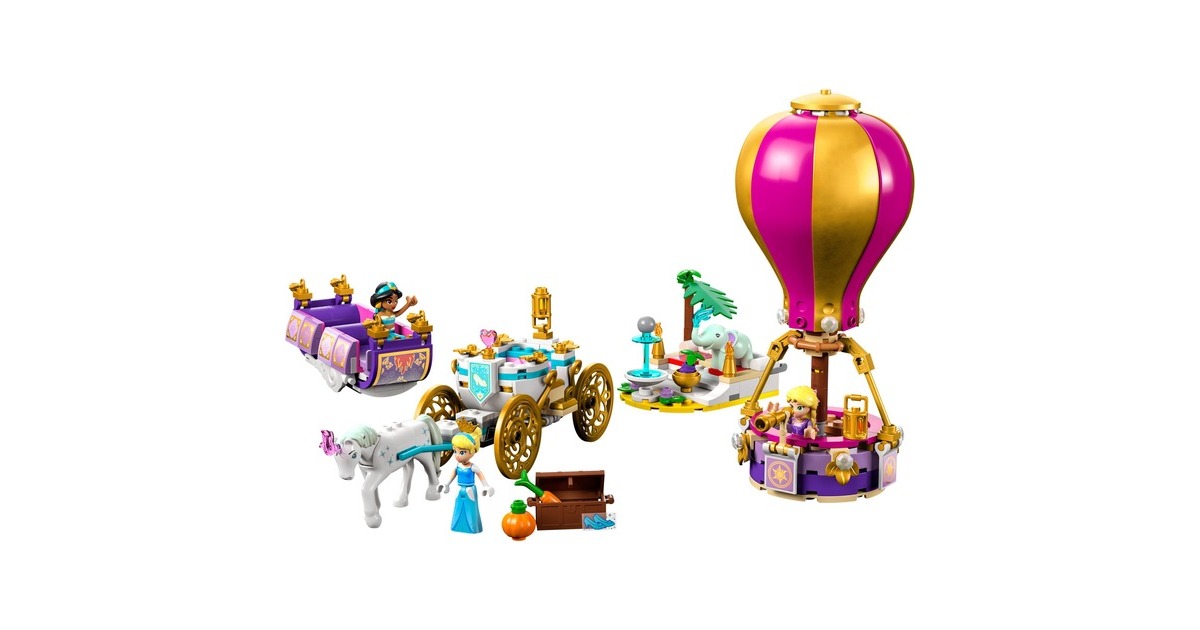 LEGO 43216 Disney Princess Prinzessinnen auf magischer Reise, Konstruktionsspielzeug