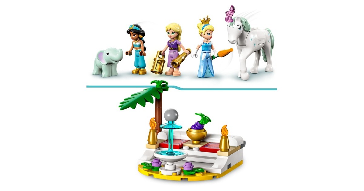 LEGO 43216 Disney Princess Prinzessinnen auf magischer Reise, Konstruktionsspielzeug