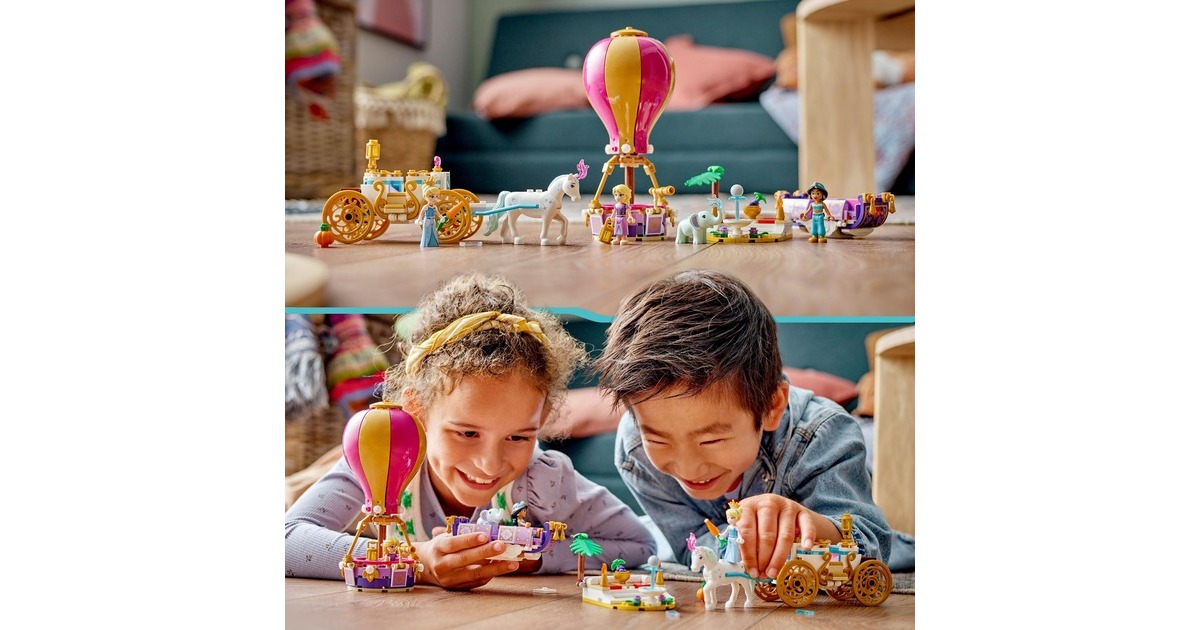 LEGO 43216 Disney Princess Prinzessinnen auf magischer Reise, Konstruktionsspielzeug