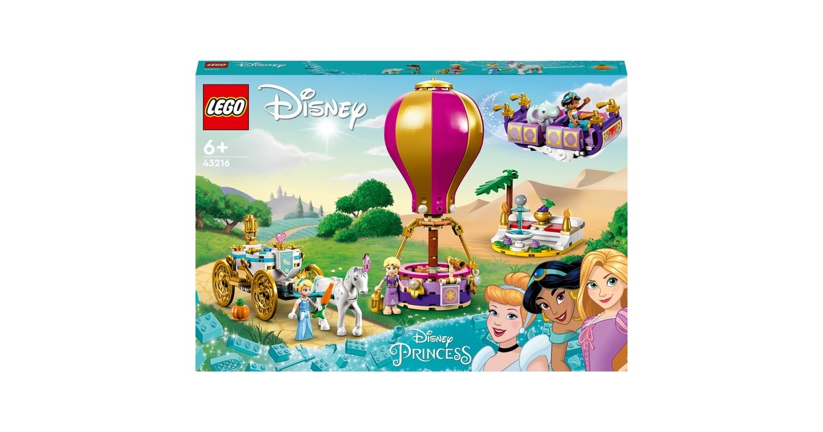 LEGO 43216 Disney Princess Prinzessinnen auf magischer Reise, Konstruktionsspielzeug