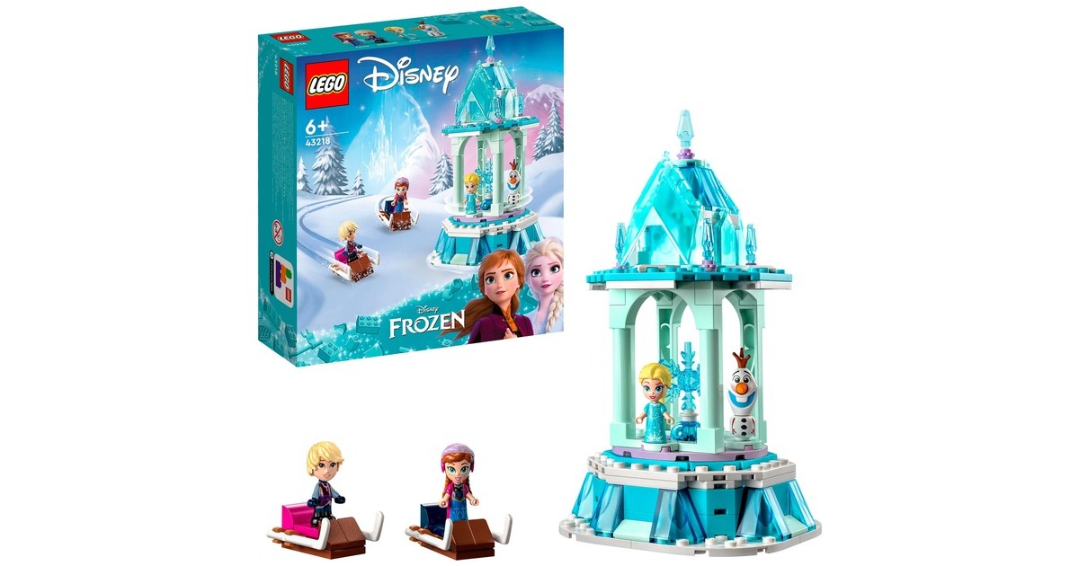 LEGO 43218 Disney Annas und Elsas magisches Karussell, Konstruktionsspielzeug