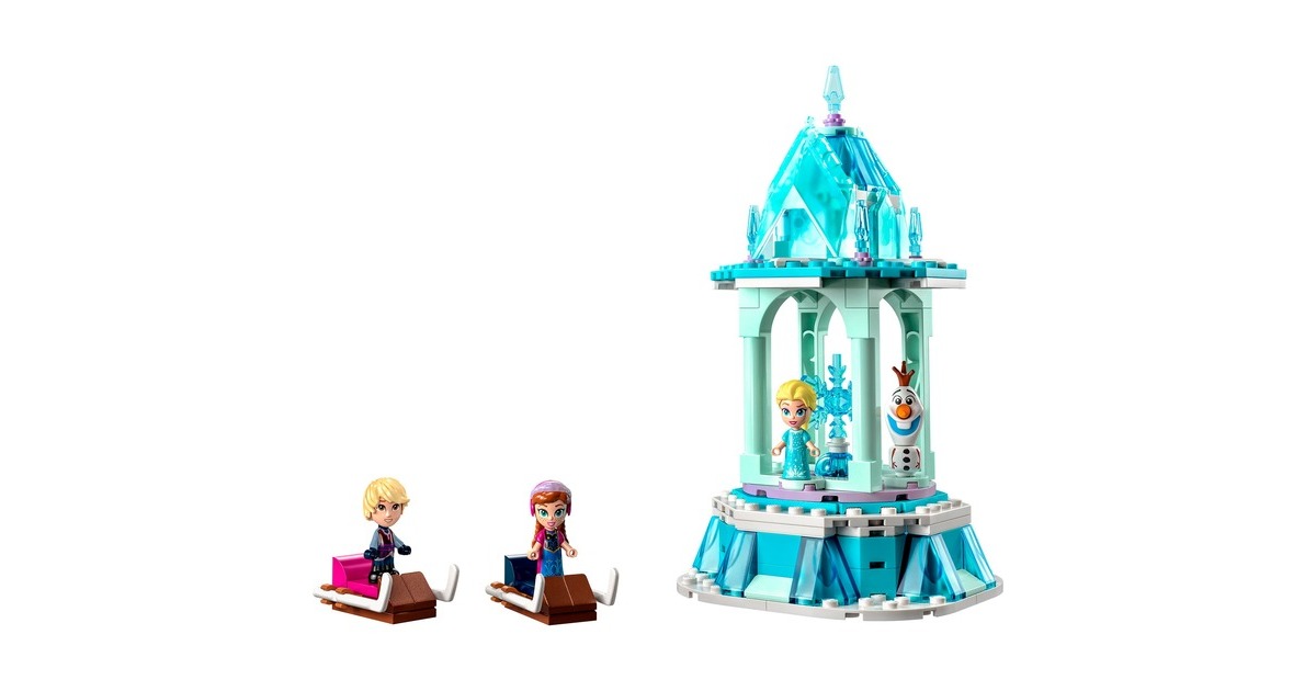 LEGO 43218 Disney Annas und Elsas magisches Karussell, Konstruktionsspielzeug