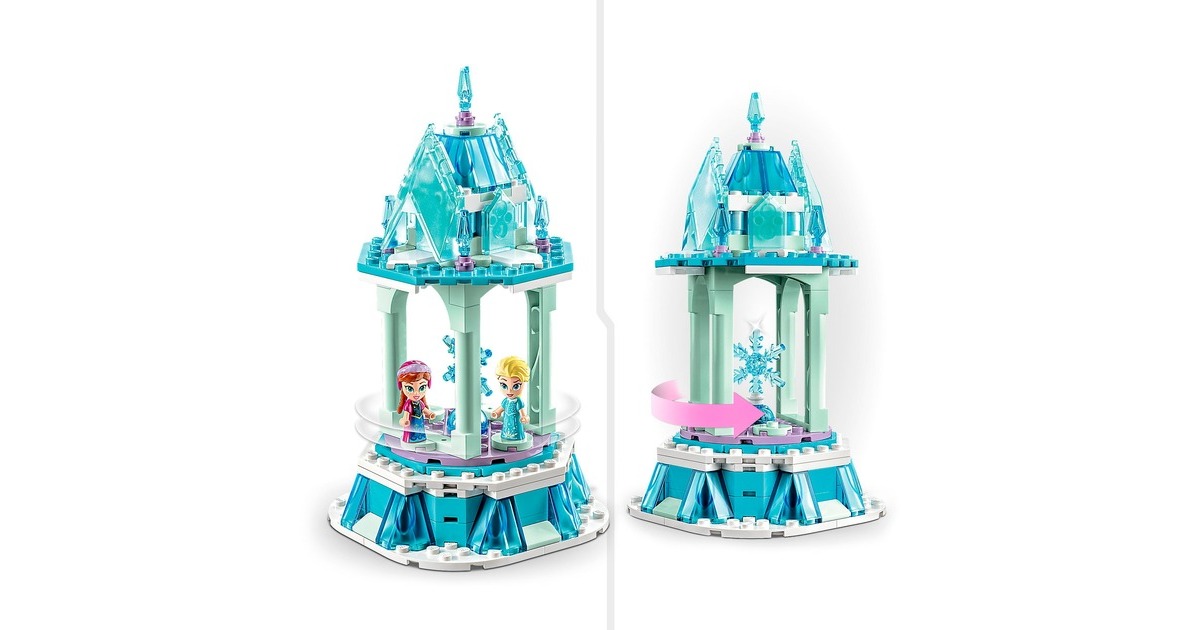 LEGO 43218 Disney Annas und Elsas magisches Karussell, Konstruktionsspielzeug