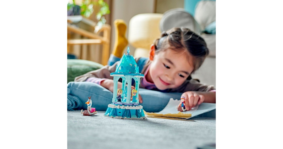 LEGO 43218 Disney Annas und Elsas magisches Karussell, Konstruktionsspielzeug