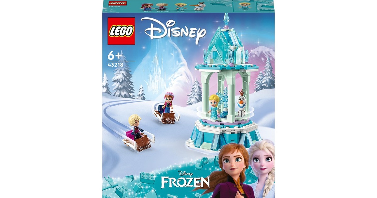 LEGO 43218 Disney Annas und Elsas magisches Karussell, Konstruktionsspielzeug