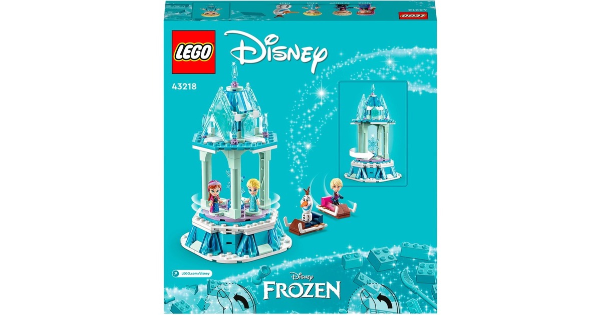 LEGO 43218 Disney Annas und Elsas magisches Karussell, Konstruktionsspielzeug