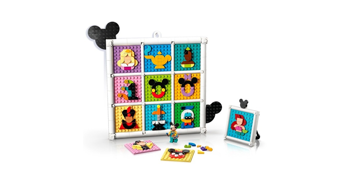 LEGO 43221 Disney 100 Jahre Disney Zeichentrickikonen, Konstruktionsspielzeug