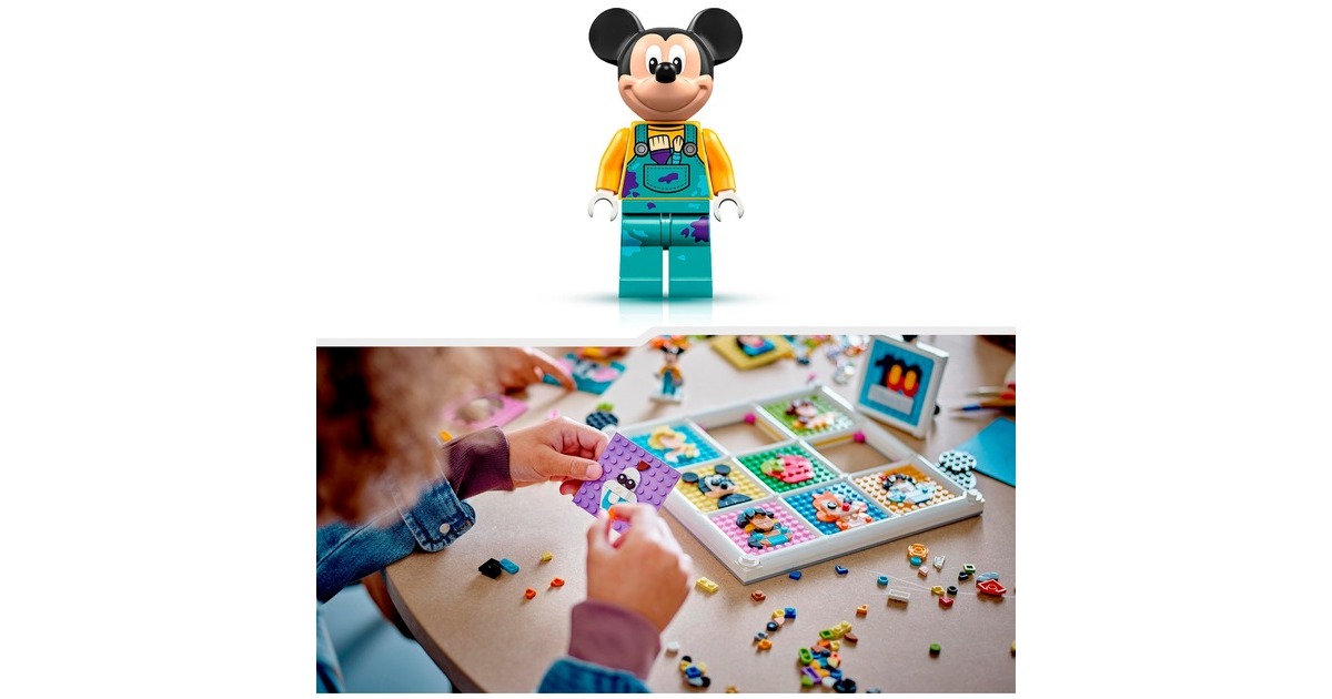 LEGO 43221 Disney 100 Jahre Disney Zeichentrickikonen, Konstruktionsspielzeug