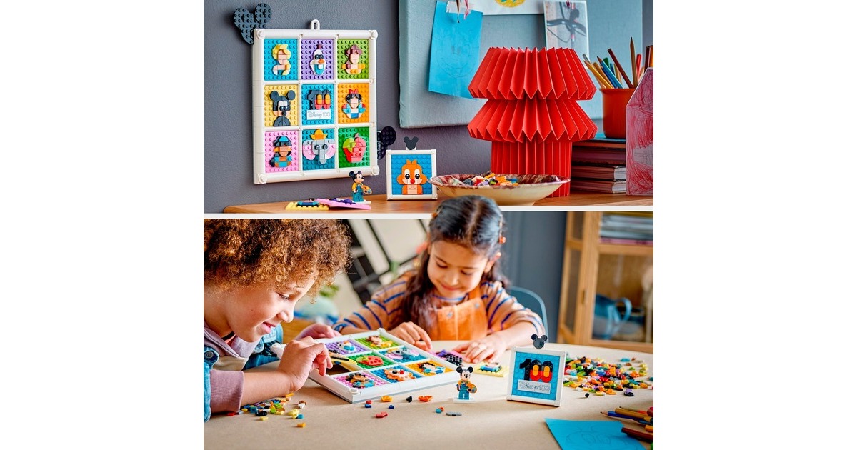 LEGO 43221 Disney 100 Jahre Disney Zeichentrickikonen, Konstruktionsspielzeug