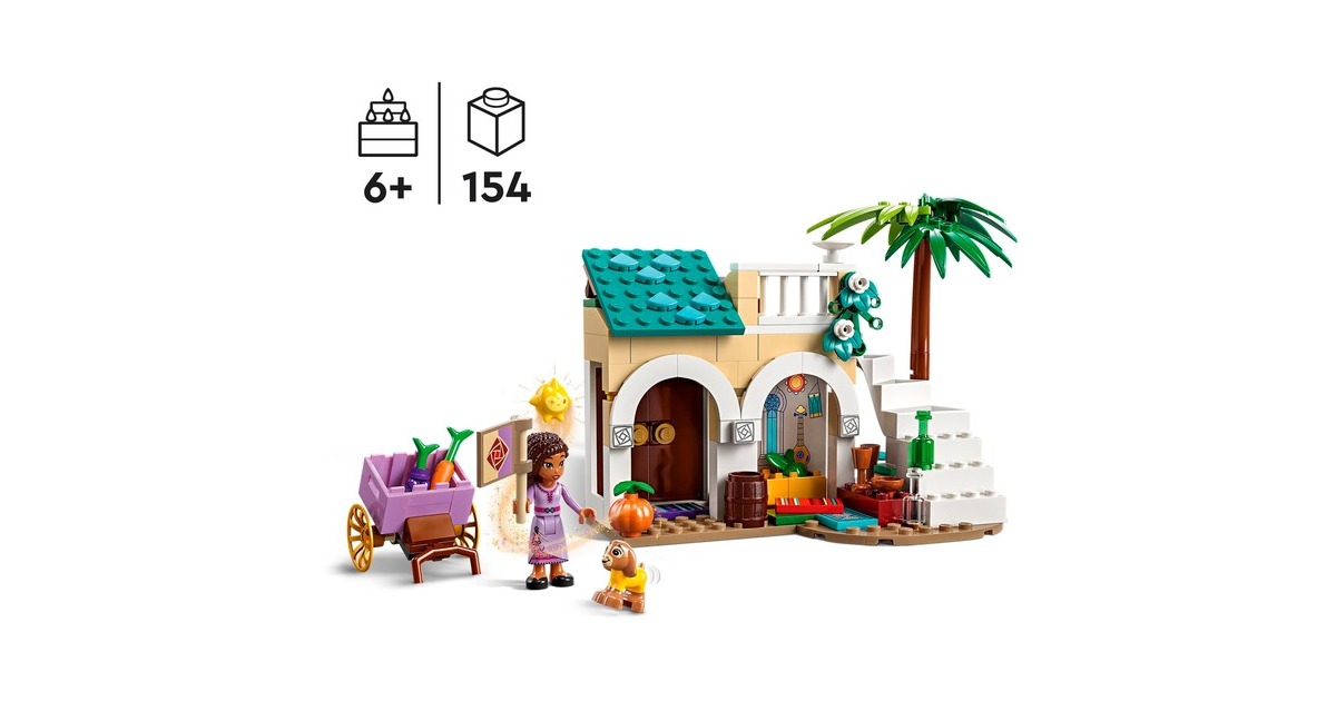 LEGO 43223 Disney Wish Asha in der Stadt Rosas, Konstruktionsspielzeug