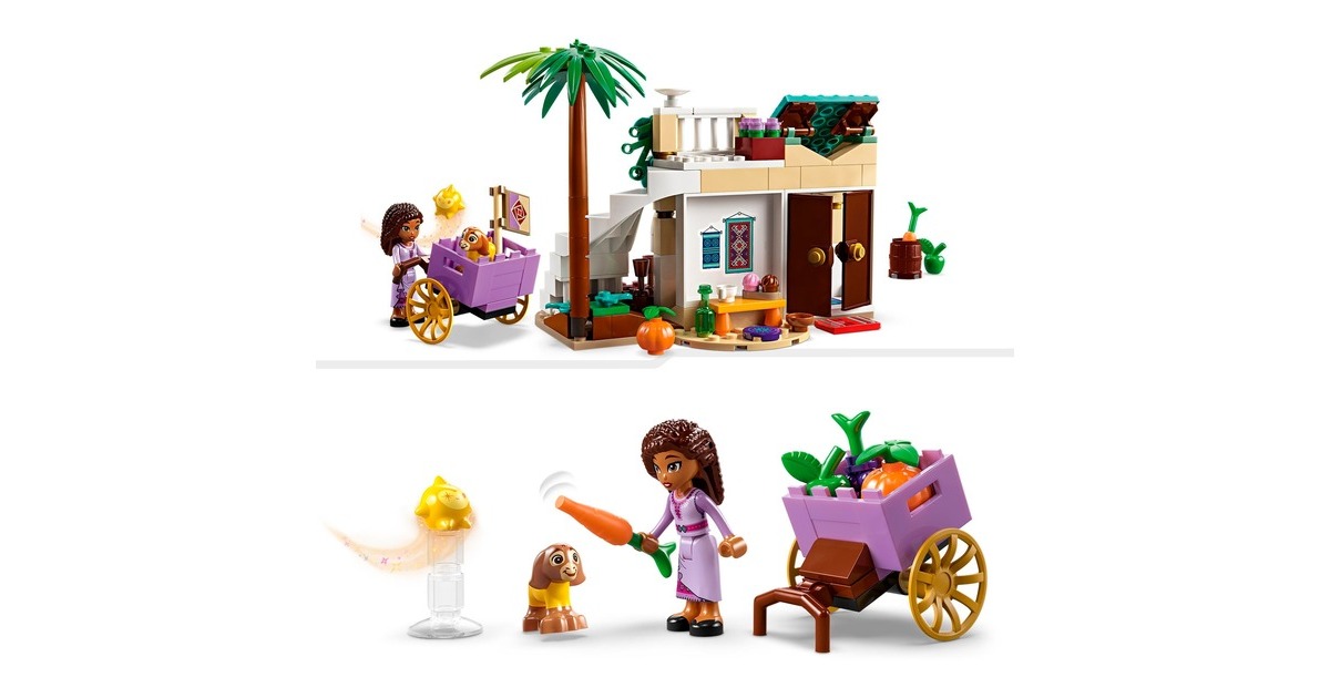 LEGO 43223 Disney Wish Asha in der Stadt Rosas, Konstruktionsspielzeug