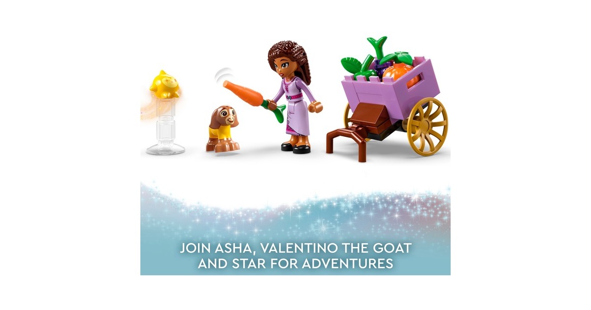 LEGO 43223 Disney Wish Asha in der Stadt Rosas, Konstruktionsspielzeug