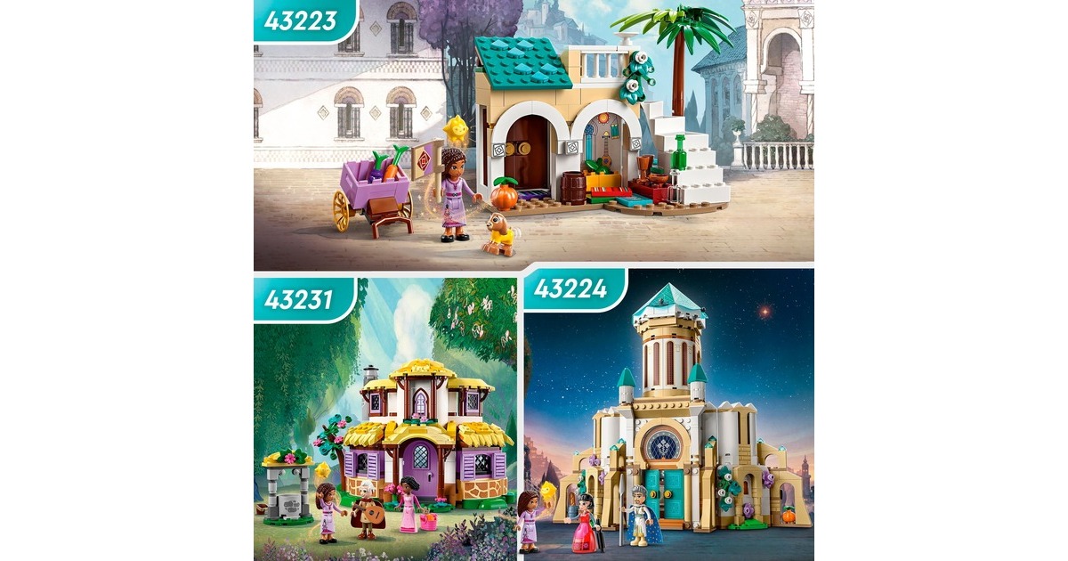 LEGO 43223 Disney Wish Asha in der Stadt Rosas, Konstruktionsspielzeug