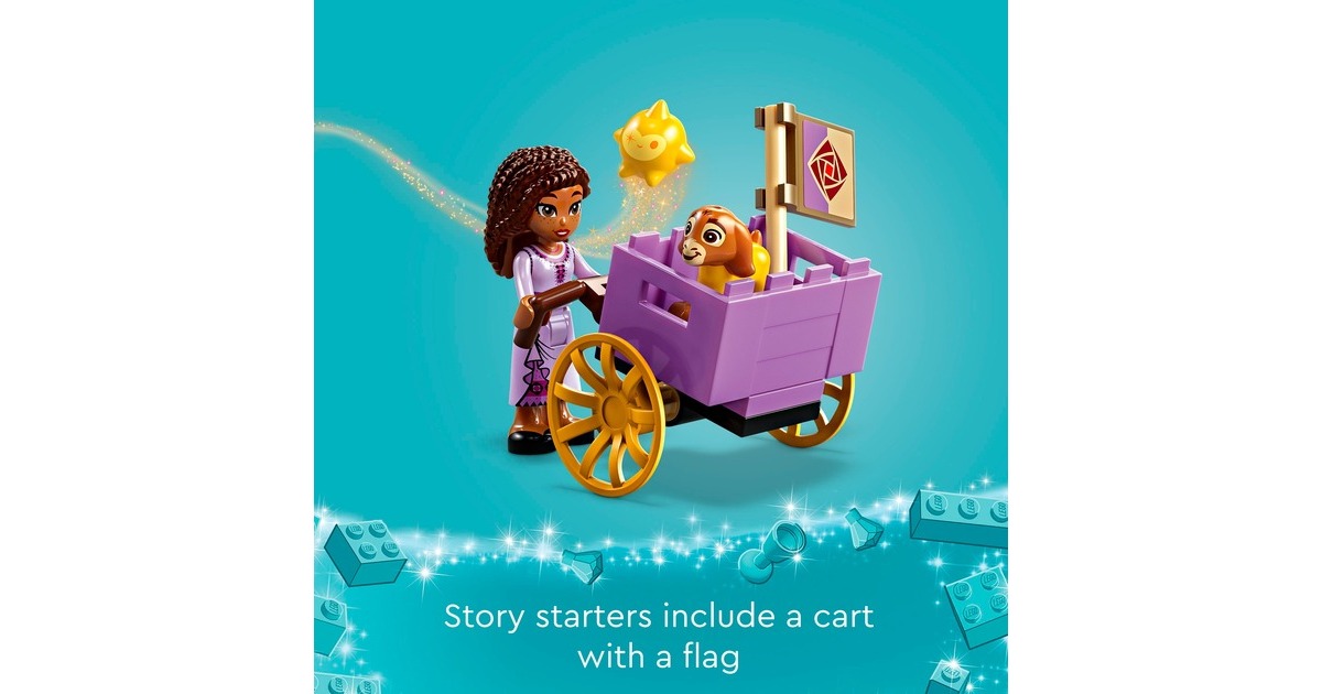 LEGO 43223 Disney Wish Asha in der Stadt Rosas, Konstruktionsspielzeug