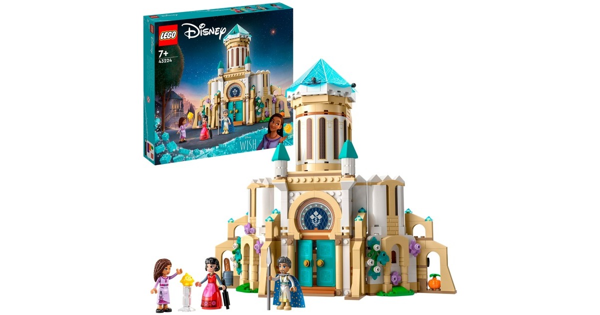 LEGO 43224 Disney Wish König Magnificos Schloss, Konstruktionsspielzeug