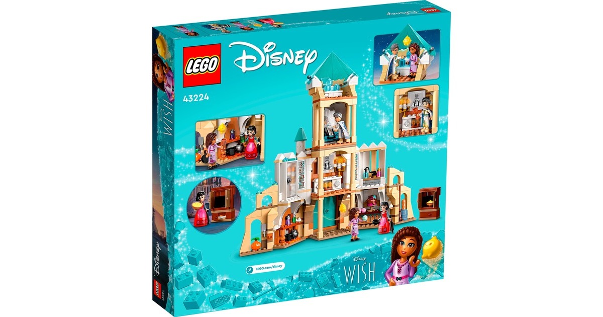 LEGO 43224 Disney Wish König Magnificos Schloss, Konstruktionsspielzeug