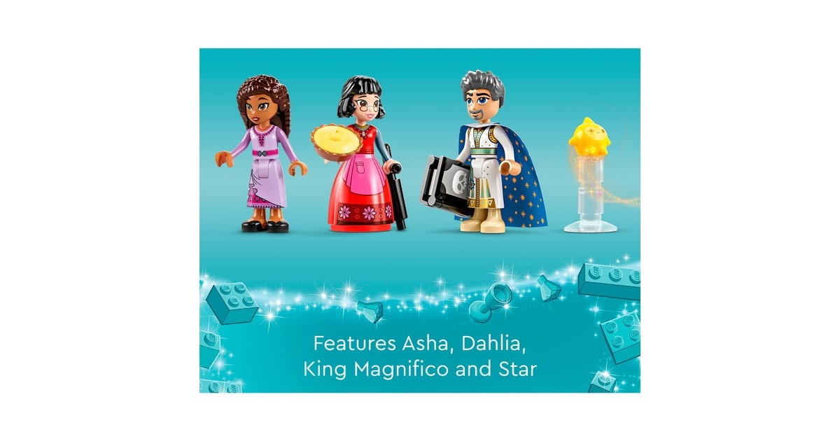 LEGO 43224 Disney Wish König Magnificos Schloss, Konstruktionsspielzeug